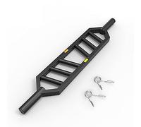 Barra olímpica para tríceps, barra suiza, equipo de fitness para hombres, barra de levantamiento de pesas, barra de press de banca para sentadillas, barra de pesas, se adapta a todos los discos de p