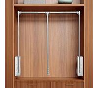 Barra para armario abatible, Heavy Duty Closet Pull Down Rods Hanger for Hanging Clothes Wardrobe Lift Rail