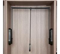 Barra para colgar en armario, Adjustable Closet Rod for Wardrobe Bedroom Closet Hanging Clothes Space Saving