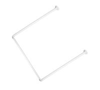 BARRA PARA CORTINA DE DUCHA ALUMINIO PINTADO BLANCO MARCO PALO BASTÓN MARCO