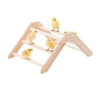 Barra para descansar polluelos - Perca trepadora de madera para áreas de actividad de criadoras | Estructura antideslizante de fácil montaje con plataforma de descanso elevada, accesorios de enriqueci