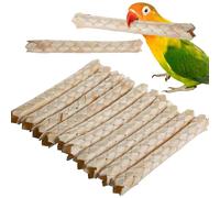 Barra para masticar del - 13x1,5 cm Juguetes para Pájaros, para la molienda del pico de madera natural, estimulación mental colorida de diseño seguro | Juega a Juguete para