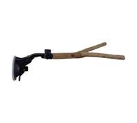 - Barra para pájaros | Barra de móvil ajustable, barra de baño de madera adecuada para el entrenamiento | Para jaula, interior y exterior, coche, viaje, baño, pared, pájaro para inseparables