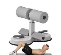 Barra para sentarse | Ayuda para sentarte con 2 ventosas fuertes | Soporte de pie ajustable, dispositivo de asistencia de abdominales estable, equipo de abdominales para entrenamiento en casa