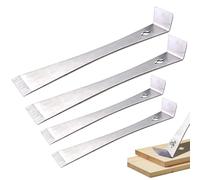 Barra plana de 4 piezas, barra plana de acero de acero inoxidable de 7 ＆ 10, extractor de ajuste multifuncional portátil para hacer