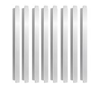 Barra plana de acero inoxidable, barra divisora de alimentos de metal de 12 pulgadas de largo, accesorios de servicio de alimentos, varillas largas para chef, vendedores, comedor, personal
