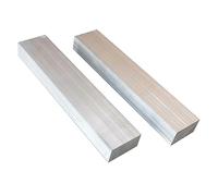 Barra plana de aluminio, Barra plana cuadrada de aluminio macizo, paquete 2, 495 mm longitud, 3 espesor, 40-60 ancho(60mm)