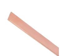 Barra plana de cobre puro T2, 4 pulgadas de longitud, tira de cobre, placa de metal, excelente conductividad, material Cu, 1 pieza(3x15x100mm)