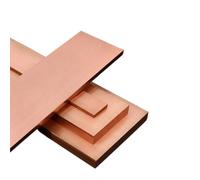 Barra plana de cobre T2, barra conductora de conexión a tierra, barra colectora, barra de cobre roja estañada, placa de cobre de hoja de cobre(4x20x500mm 2PCS)