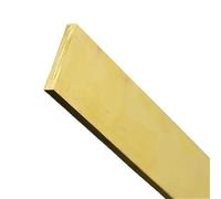Barra plana de latón H59, placa rectangular, tira cuadrada, lámina metálica sólida for equipos eléctricos.(3x10x500mm)