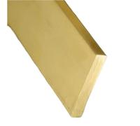 Barra plana de latón industrial, placa recta de metal, tira artesanal, barra rectangular de latón H59 for decoración, 1 pieza(150 * 4 * 50MM)