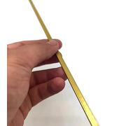 Barra Plana De Latón, Placa Metal Longitud La Hoja 500 Mm H59 Espesores Tira 2 3 4 5 6 8 Cobre Mecánico(Thickness 6mm,10x500mm)