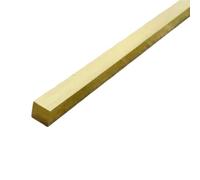 Barra plana rectangular de latón H59, 1 pieza, tira de varilla cuadrada de precisión, placa de metal sólido for decoración.(250 * 6 * 6MM)