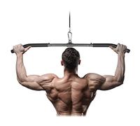 Barra Poleas, Desmontable Barra Espalda Polea con Junta Giratoria Barra Dorsal Polea para Pull Down Máquinas Barra Espalda Gimnasio Entrenamiento de los Hombros, Espalda, Tríceps (94cm)