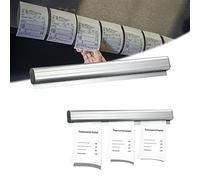 Barra Porta Comandas Colgar Pedidos - Soporte Sujeción Hosteleria Notas Tickets Gastronomía Portabilletes De Aluminio Autoadhesivo Clip Porta Para Ticket Cocina, Bar, Oficina, Pedido, 30cm