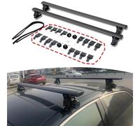 Barra PortáTil 2 Barras Transversales De Aluminio Negro para Portaequipajes De Techo con Cerradura para Camry Baca Portaequipajes De Coche