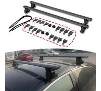 Barra PortáTil 2 Barras Transversales De Aluminio Negro para Techo para Mitsubishi para Lancer De 4 Puertas con Cerradura Baca Portaequipajes De Coche