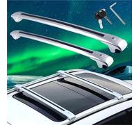 Barra PortáTil 2 Barras Transversales De Techo para Cayenne 2011-2017 Bloqueables De Aleación De Aluminio Baca Portaequipajes De Coche(Plata)