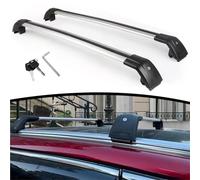 Barra PortáTil 2 Barras Transversales De Techo para Changan para CS75 Plus 2019-2024 Bloqueables De Aleación De Aluminio. Baca Portaequipajes De Coche(Negro Plata)