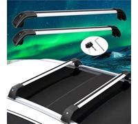Barra PortáTil 2 Barras Transversales De Techo para CRV CR-V 2023 2024 con Cerradura De Aleación De Aluminio Baca Portaequipajes De Coche(Black Silver)