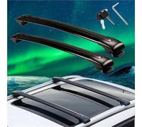 Barra PortáTil 2 Barras Transversales De Techo para Dodge para Journey JCUV 2013-2019 De Aleación De Aluminio con Cerradura Baca Portaequipajes De Coche(Negro)