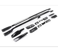 Barra PortáTil Barras Portaequipajes para Techo para Toyota para Land para Cruiser LC300 2022-2025 Barras Portaequipajes Caja Riel Baca Portaequipajes De Coche(Negro)