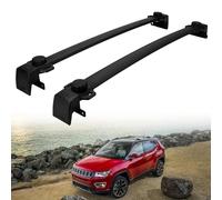 Barra PortáTil Barras Transversales para Portaequipajes De Techo para Jeep para Compass 2011-2022 Capacidad De Carga De 68 Kg Baca Portaequipajes De Coche(2017-2022)