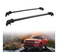 Barra PortáTil Barras Transversales para Portaequipajes De Techo para Jeep para Compass 2011-2022 Capacidad De Carga De 68 Kg Baca Portaequipajes De Coche(2011-2016)