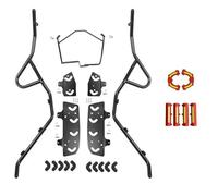 Barra Protección Motocicleta para SYM para ADX 300 Motocicleta Barra Protectora Pedal Acero Al Carbono Accesorios Parachoques Gruesos Anticaída Parachoques(Front Bumper A)