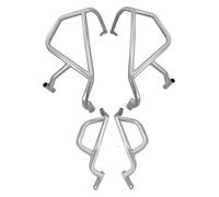 Barra protección para Motocicleta para CFMOTO 450 MT 2024 Marco De Parachoques Motocicleta Barra Antichoque Kit Protección Anticaídas Cubierta Protectora del Motor Barras(Silver-1 Set)