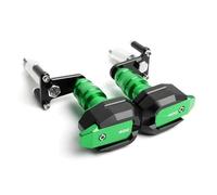 Barra Protectora Anticaídas para Motocicleta, Topes Laterales Anticaída para para Z400 para Ninja 400 2018-2023 Protector Anticolisión Chasis(Verde)