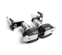 Barra Protectora Anticaídas para Motocicleta, Topes Laterales Anticaída para para Z400 para Ninja 400 2018-2023 Protector Anticolisión Chasis(Plata)