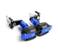 Barra Protectora Anticaídas para Motocicleta, Topes Laterales Anticaída para para Z400 para Ninja 400 2018-2023 Protector Anticolisión Chasis(Azul)