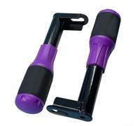 Barra protectora de absorción de golpes para motocicletas con reposapiés ergonómico y compatibilidad general para mayor comodidad y seguridad del conductor (morado)