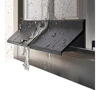 Barra protectora de goma, Rubber Self-Adhesive Rain Deflector For Windows And Doors Black Multiple Sizes(5.5cm,2m(6.6ft))