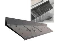 Barra protectora para el borde exterior de ventana Tira de goma autoadhesiva negra del goteo de la lluvia for tamaños múltiples del diseño de las puertas 135° de Windows(4.5cmx1M)