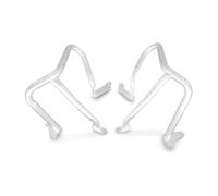 Barra Protectores Motos para R1250 RT R1250RT 2018-2021 2022 2023 Barras de Choque protección Marco Motocicleta Delanteras y traseras Motor Parachoques Barra Protectora(Silver Front Bumper)