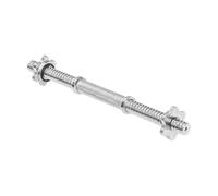 Barra recta corta para mancuernas cortas, rosca, abrazaderas, 40 cm, 25 mm, rebelde