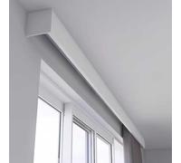 Barra recta Slish de aleación de aluminio de alta calidad para decoración del hogar y la oficina, color blanco H, ideal para balcón y sala de estar