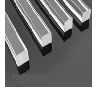 Barra redonda acrílica clara, 5 piezas de varilla cuadrada de acrílico, varilla de plástico hialina, varilla de acrílico longitud de 4 a 12 pulgadas material para modelos arquitectónicos de bricolaje