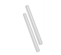 Barra redonda acrílica transparente, 2 varillas cuadradas de acrílico para bricolaje, longitud 50 cm, barra acrílica cuadrada transparente para decoración (5 mm x 5 mm)
