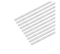 Barra redonda de acero inoxidable Varillas redondas de acero inoxidable 304, 2/5/10 Uds., 1/1, 5/2/2, 5/3/3, 5/4mm de diámetro, barra de eje lineal sólido de 350/400/450mm de largo(10pcs,3mm x 450mm)