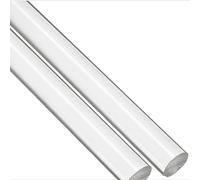 Barra redonda de acrílico, Paquete de 2 varillas acrílicas, 40-55 mm de diámetro, 500 mm de longitud for manualidades de bricolaje(40mm)