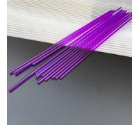 Barra redonda de acrílico transparente, 50 piezas de palitos de piruleta acrílica, barras acrílicas redondas multicolores, palitos de decoración de pastel de caramelo, palitos de pastel de 4-8