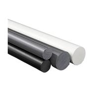 Barra redonda de PVC de 500mm, espaciador de palanquilla de plástico, gris y negro, diámetro de ingeniería 6/8/10/12/15/20/25/30/35/40/45mm(White,20mm 2Pcs)