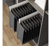 Barra retráctil ajustable para clóset, colgador extensible que ahorra espacio de 30 a 60 cm y 25 kg de capacidad, perfecto para la nización del armario y maximizar el espacio de almacenamiento