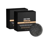 Barra Revertir Canas, Jabón Hidratante Y Nutritivo Para Ennegrecer El Cabello, Barra Anti Canas Para Brillo, Barra Activadora De Raíces de La Melena Para Hombres Y Mujeres (2PCS)
