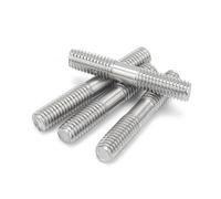 Barra roscada de doble cabeza 5 uds, varilla pernos acero inoxidable M3 M4 304, barra extremo L 20 250 Mm, D*L(M3 x 60MM)