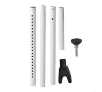 Barra Seguridad Puerta Ajustable Portátil Viaje(white) | telescópico, ligero para viajar, hoteles, apartamentos, para bloqueo para rápido, portátil compacto