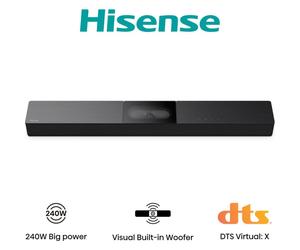 BARRA SONIDO HISENSE HS2000 2.1 SUBWOOFER INTEGRADO 240W DOLBY DIGITAL BT
